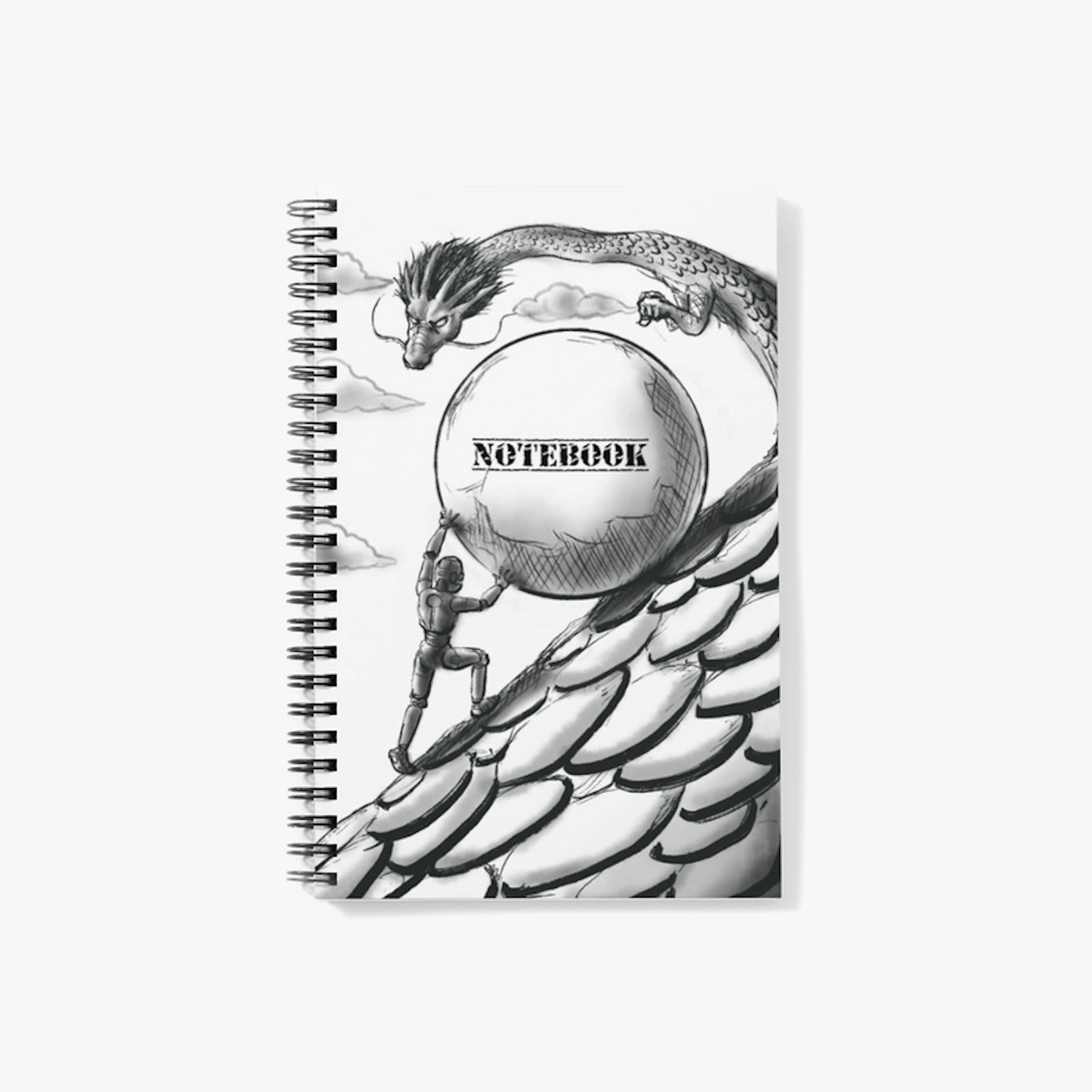 Notebook with some arts